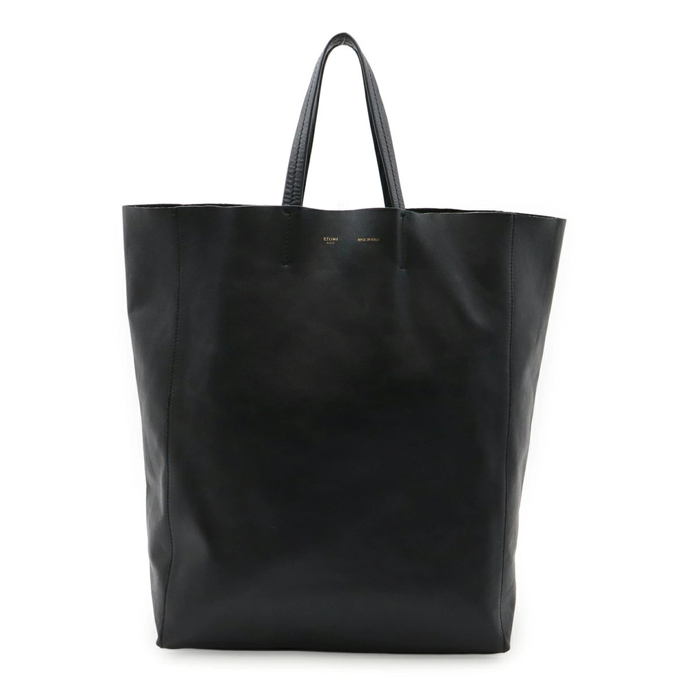 Celine Horizontal Cabas Tote Bag Shoulder Leather Black